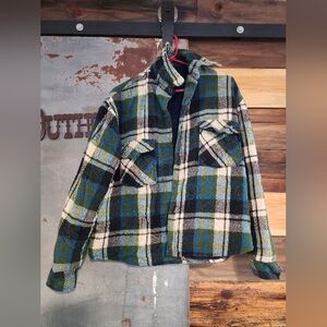 Vintage Men's Oakbrook Sportwear By Sears Wool Plaid Shirt Jacket
